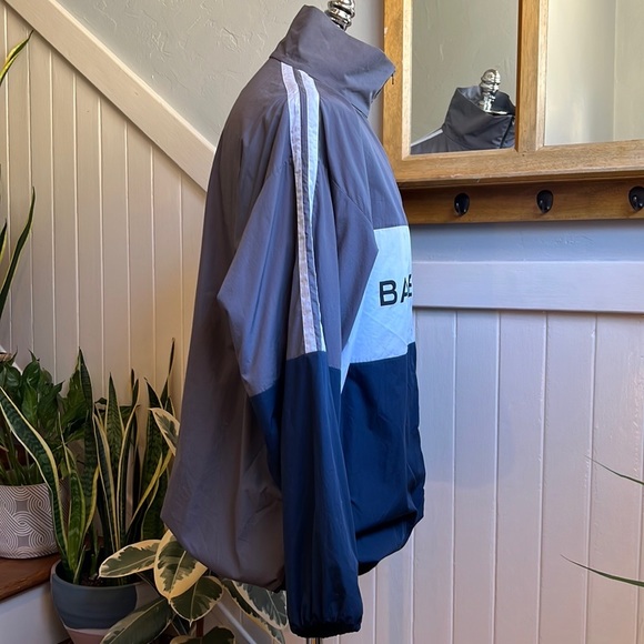 BALENCIAGA Colorblocked Cotton Oversized Track Jacket - Picture 10 of 16